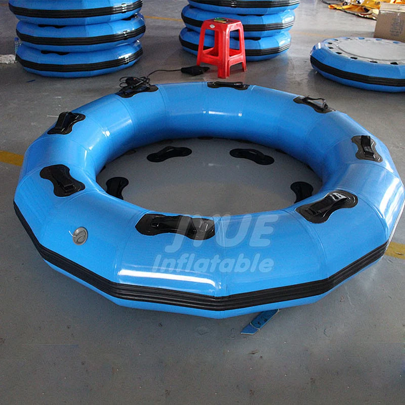 Exciting Fiberglass Slide Tube Water Park Family Round Faft Boat Tubes With Bottom
