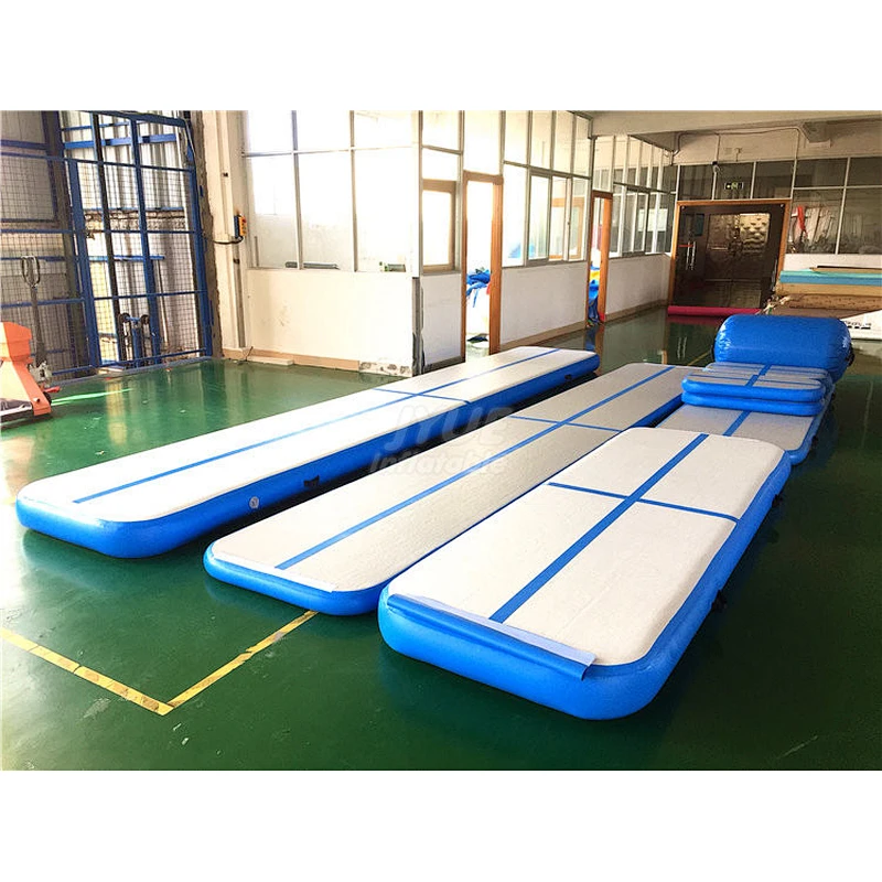 Cheap Inflatable Air Mattress Air Track Factory 5m Slip Slide Inflatable Tumble Track Trampoline  Wholesale Price For Home