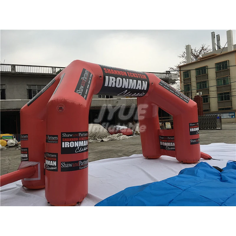 Guangzhou Factory Prices Durable Windproof Red Inflatable Arch Advertising Column For Promotion