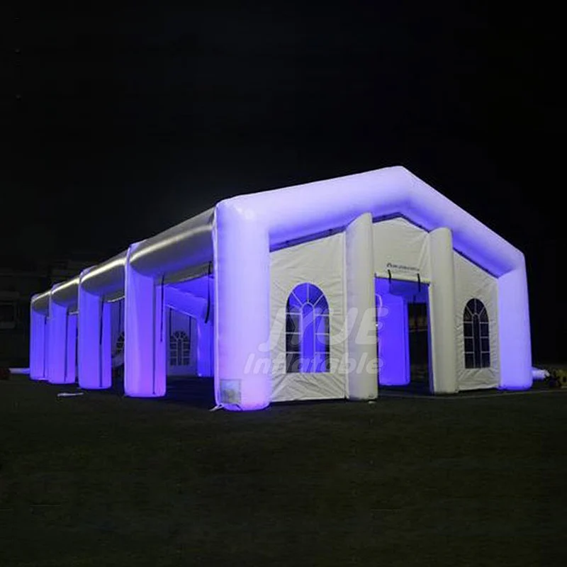 12x6 mts Big Mobile Blow Up Inflatable Wedding Party Tent With LED Light For Outdoor Parties Or Event