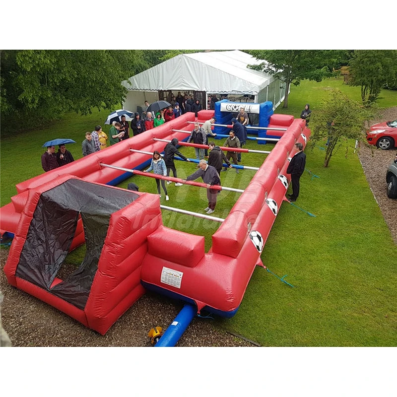 Popular Inflatable Table Football Field ,Giant Outdoor Inflatable Human Table Football Games For Sale