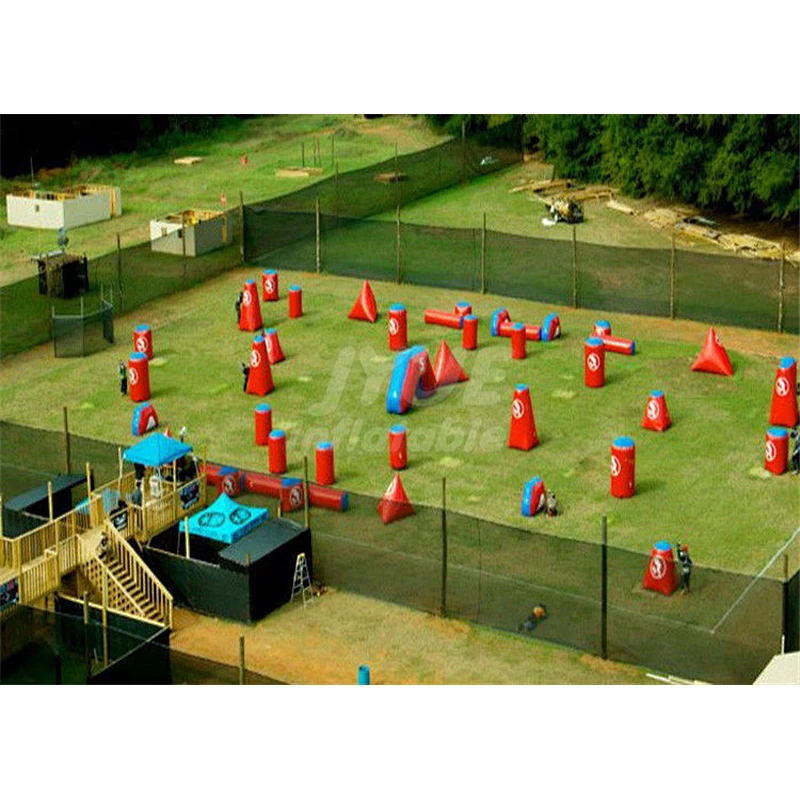 Customized PLATO PVC Tarpaulin Inflatable Bunker Obstacle Package Sell for Summer War Game