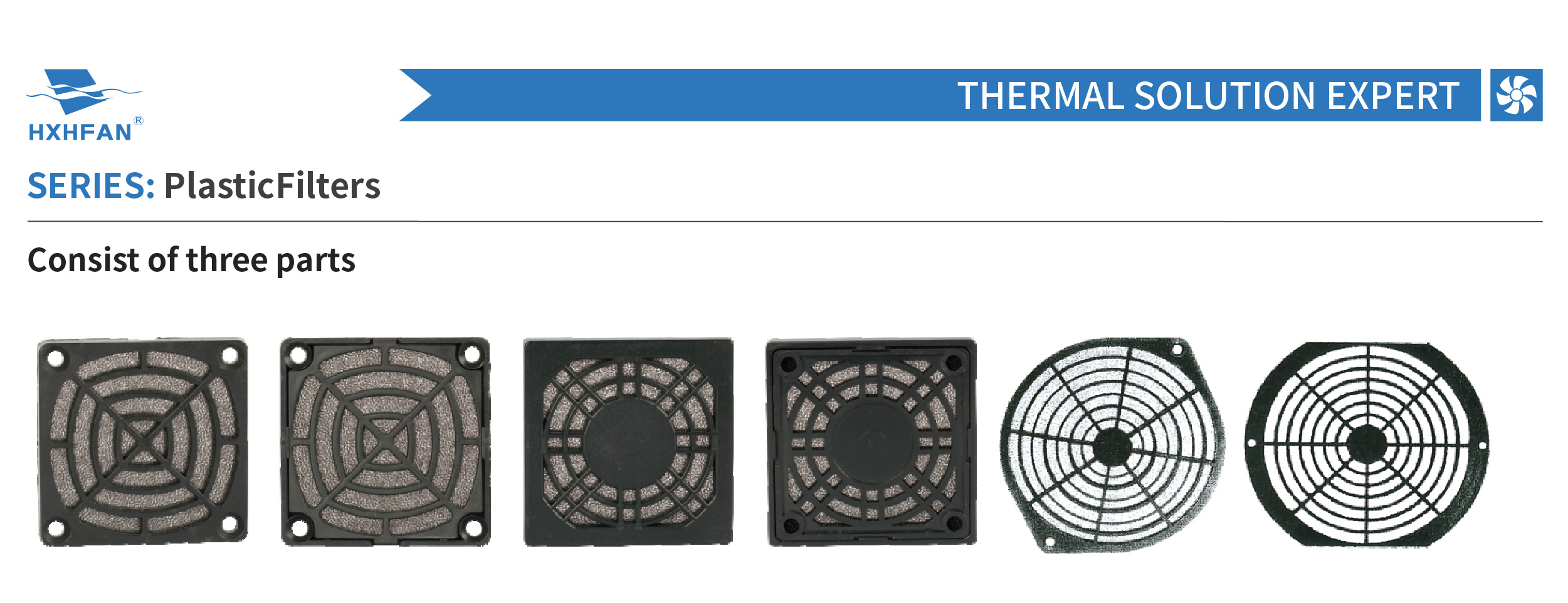 Plastic Filters Consist of three parts