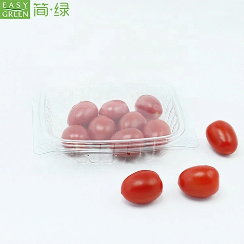 Easy Green Eco Friendly Clamshell Packaging Container Of Fruits And Vegetables For Salad