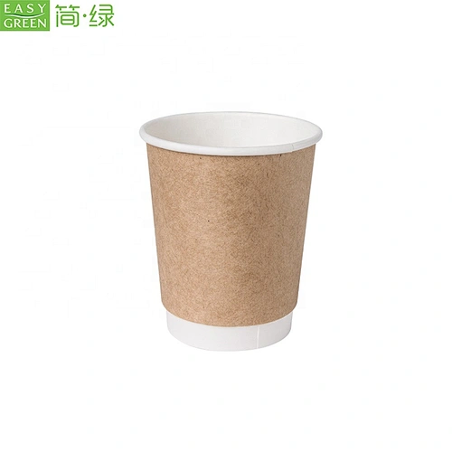 Disposable 8 oz 200ml double wall coffee paper container for hot drink cup