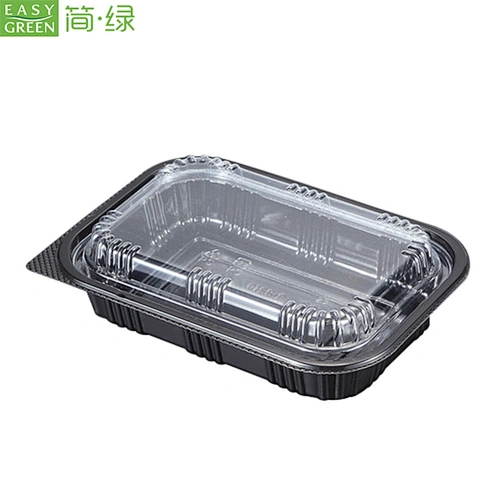 Easy Green disposable fast food grade microwavable to go container with lid