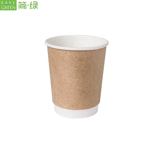 Disposable 10 oz 250ml double wall cold hot drink juice paper cup 500 PCS