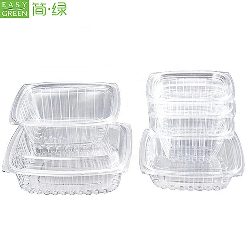 Easy Green Crystal Clear Fruit Salad blueberry Plastic Cup/Box Container For Salad