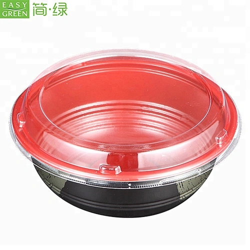 Easy Green Takeaway Packaging Microwave PP Disposable Noodle Soup Container Rice Bento Bowl Plastic