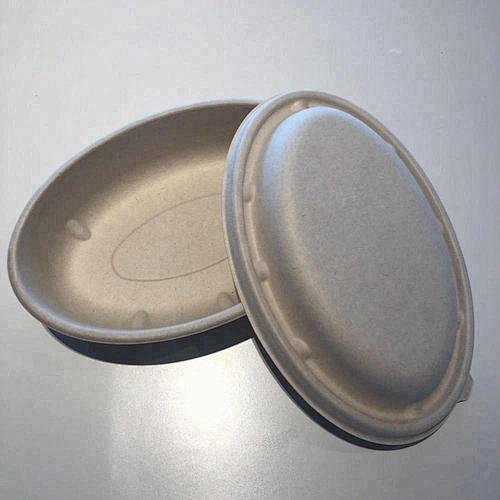 Easy Green Compostable Custom Environmental Sugarcane Pulp Paper Take Away Paper Disposable Food Biodegradable Tray/Plates