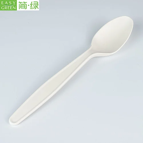 Eco-friendly cornstarch disposable soup spoons