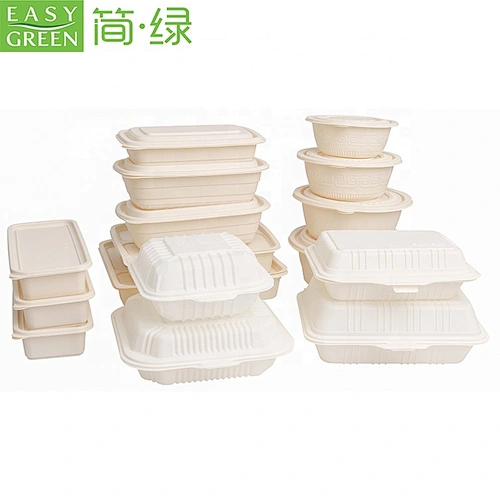 Easy Green Eco Friendly Disposable To Go Cornstarch Food Packaging