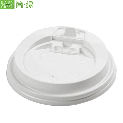 White Disposable Travel Coffee Dome Lids For Hot Or Cold Beverage Cups