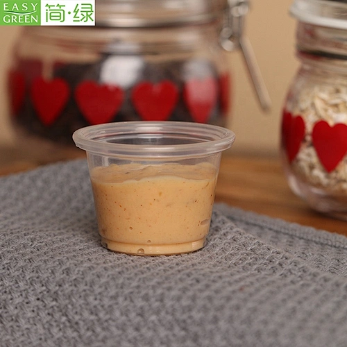 Easy Green disposable food sauce cup small plastic food container with lid