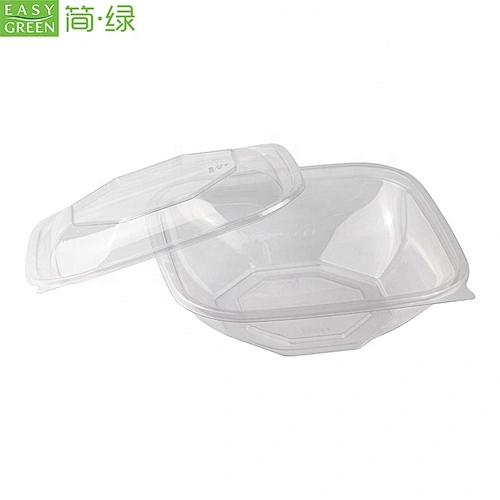 Easy Green PLA Biodegradable Salad Packaging Box Plastic With Lid