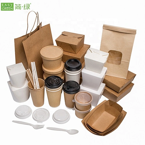 Easy Green disposable custom christmas paper tableware sets