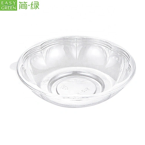 Easy Green Clear Plastic Disposable Salad Containers Set with Leak Proof Lids