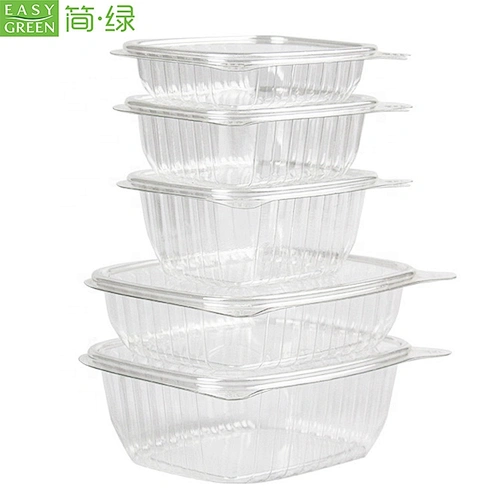 Easy Green Transparent Blister Clamshell Disposable Plastic Salad Fruit Food Packaging Box/Bowl