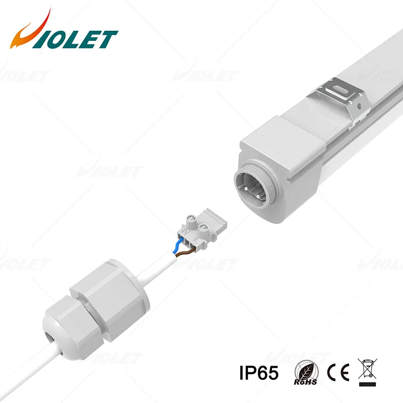 Tri Proof Linear Batten LED Light Straight Tube Fit for Meeting Room IP65 IK08