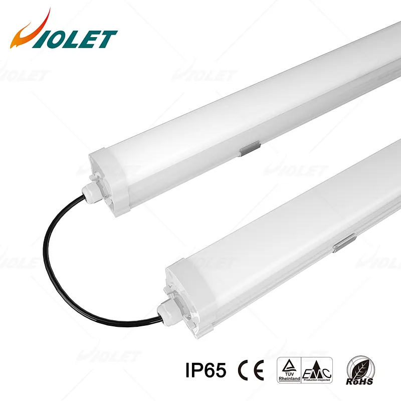 Tri Proof LED Tube Light Fit for Warehouse Subway IP65 IK08 Vapor Tight