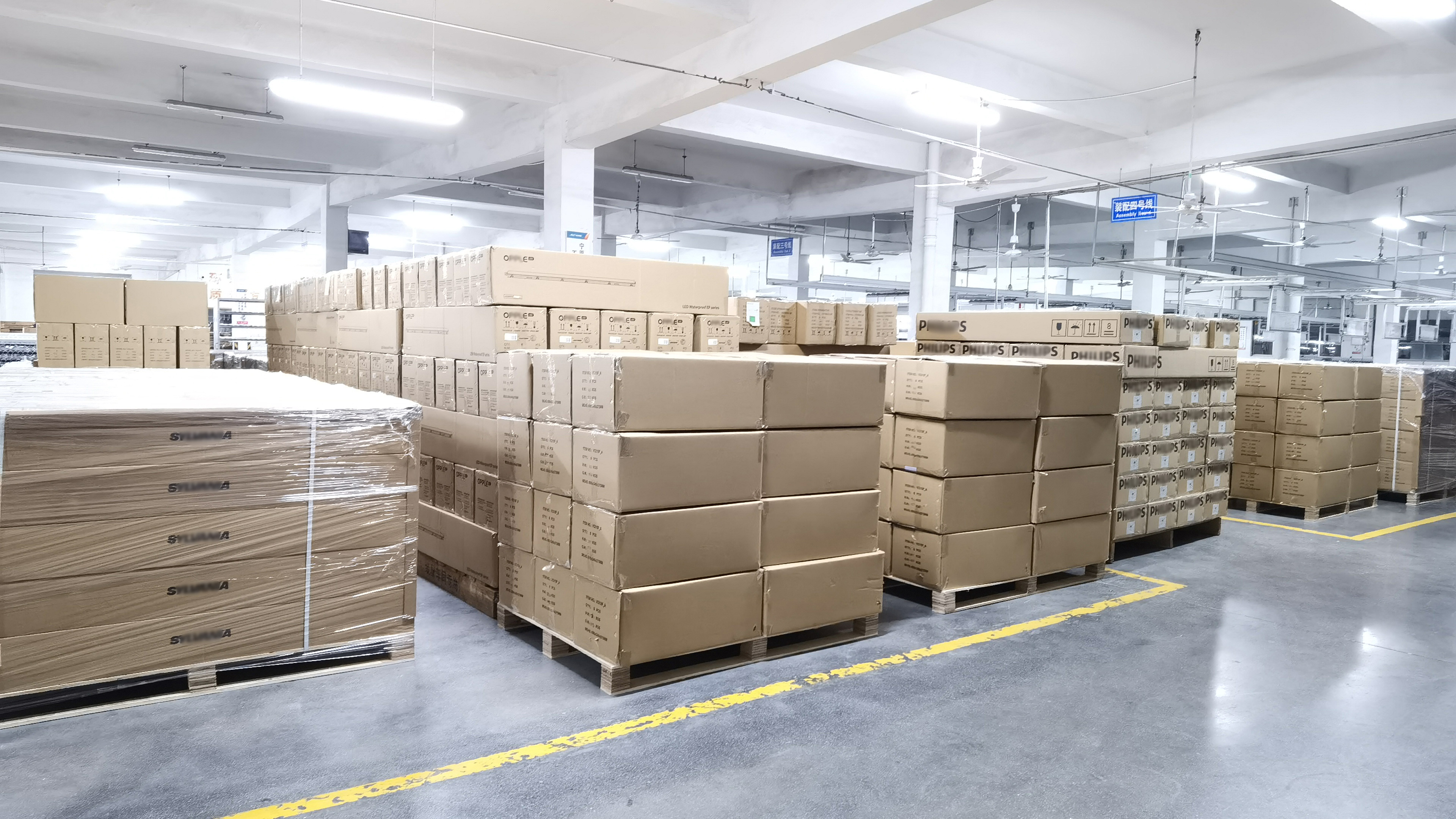 led light factory shipment