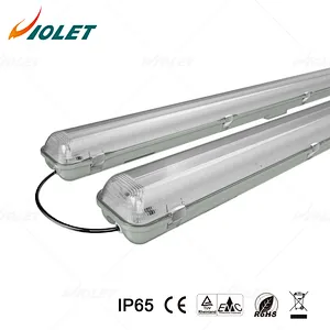 IP65 Waterproof Linear Light Transparent Cover 47W/52W 1200MM/1500MM Single Twin LED Tube Lighting Fixtures