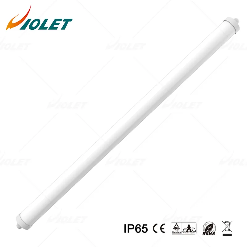 Tri Proof LED Tube Light Fit for Warehouse Subway IP65 IK08 Vapor Tight