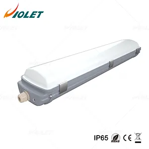 IP65 LED Vapor Tight Light for Warehouse, Home Gym, with PC Diffuser & Aluminium Housing