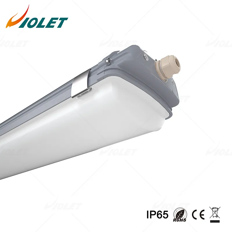 IP65 LED Vapor Tight Light for Warehouse, Home Gym, with PC Diffuser & Aluminium Housing