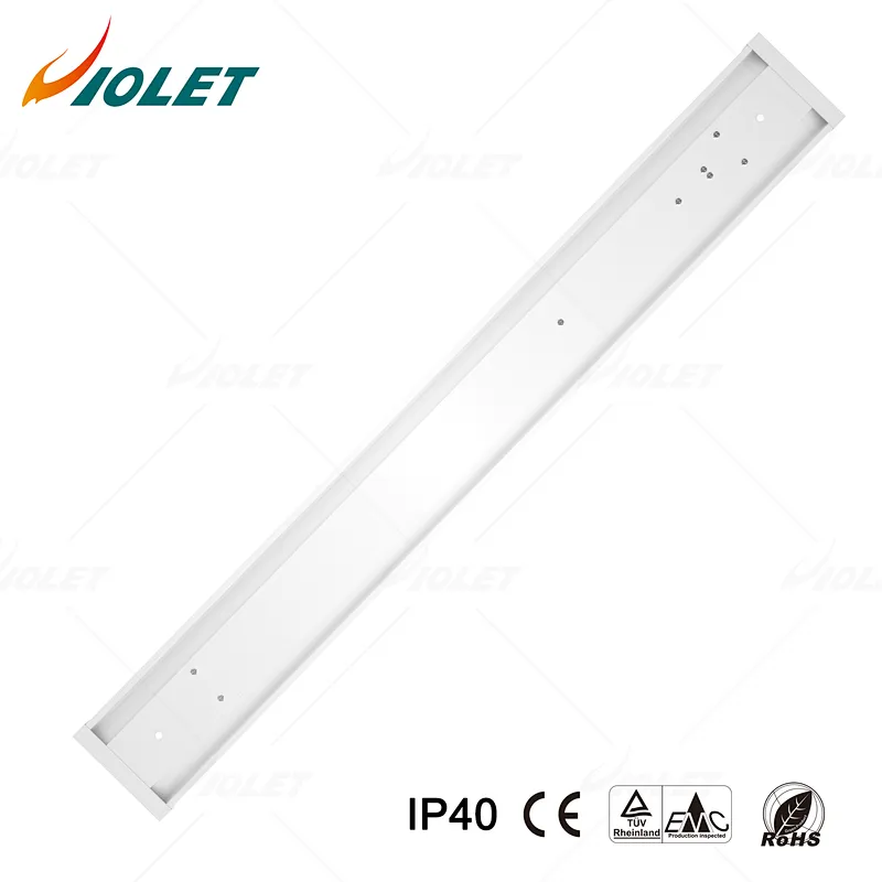 IP40 LED Linear Batten Light for Meeting Room 3 End Wiring Easy to Install