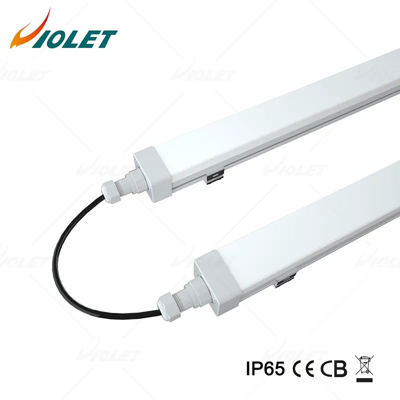 IP65 Tri Proof LED Batten Light for Subway Linkable Design DOB Construct