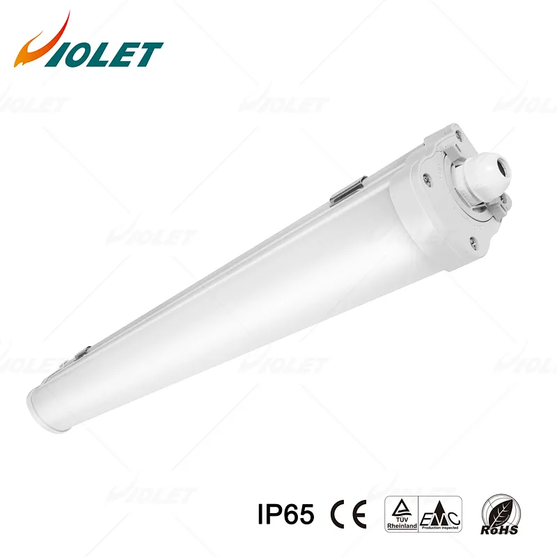 Tri Proof LED Tube Light Fit for Warehouse Subway IP65 IK08 Vapor Tight