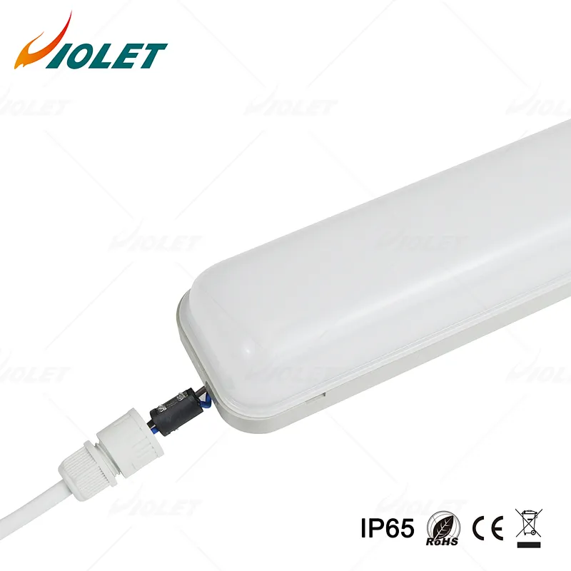 IP65 IK08 Tri Proof LED Batten Light Fit for Warehouse Shopping Mall