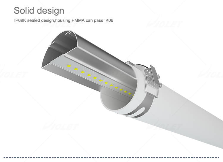 led triproof light IP69K sealed