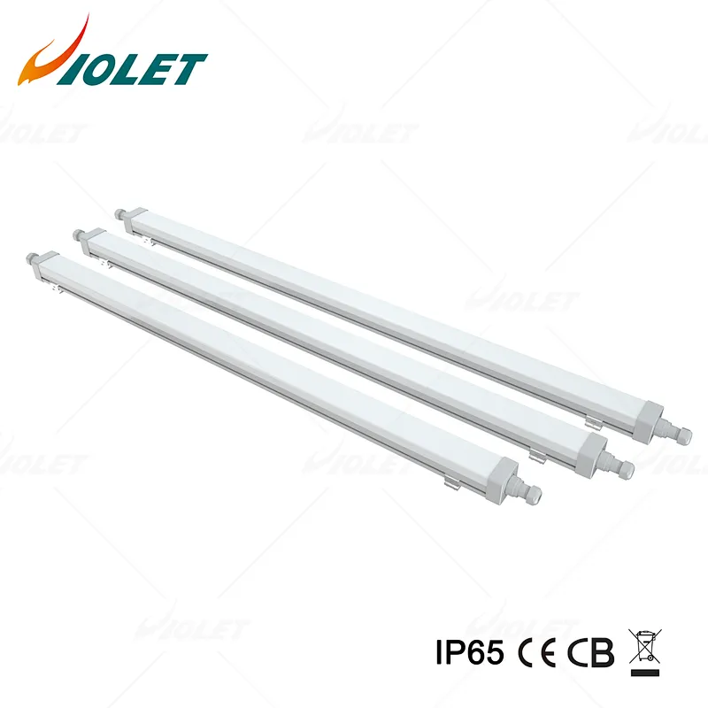 IP65 Tri Proof LED Batten Light for Subway Linkable Design DOB Construct