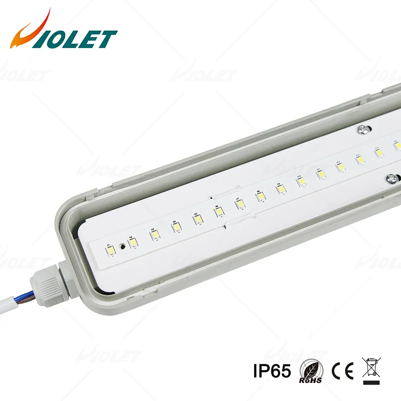 IP65 IK08 Tri Proof LED Batten Light Fit for Warehouse Shopping Mall