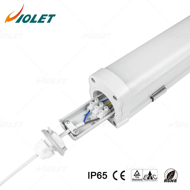 Tri Proof LED Tube Light Fit for Warehouse Subway IP65 IK08 Vapor Tight