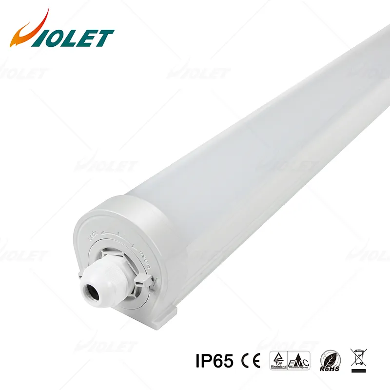 Industrial IP65 Tube Linear Hanging Light for Underground Parking Lot Tri Proof Vapor Tight