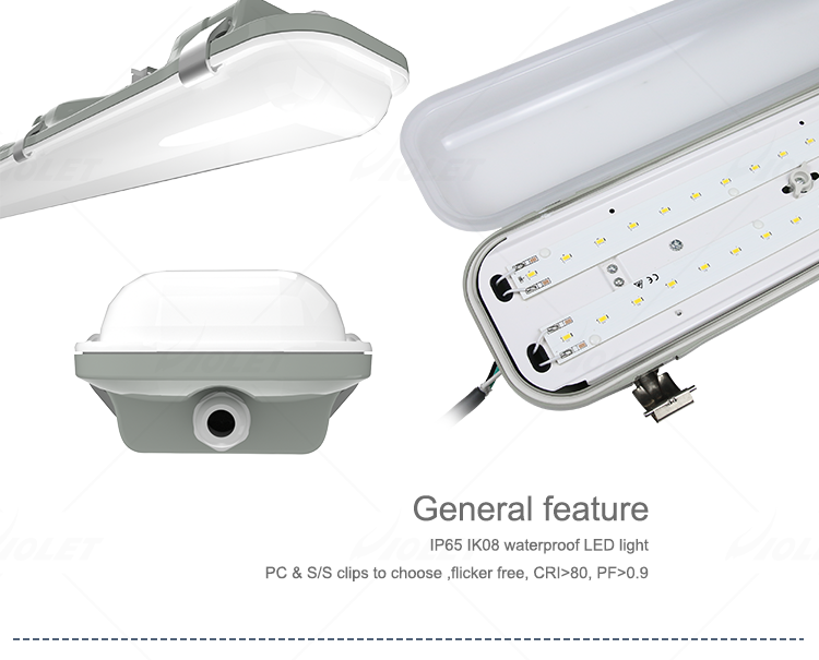 flicker free waterproof batten lights