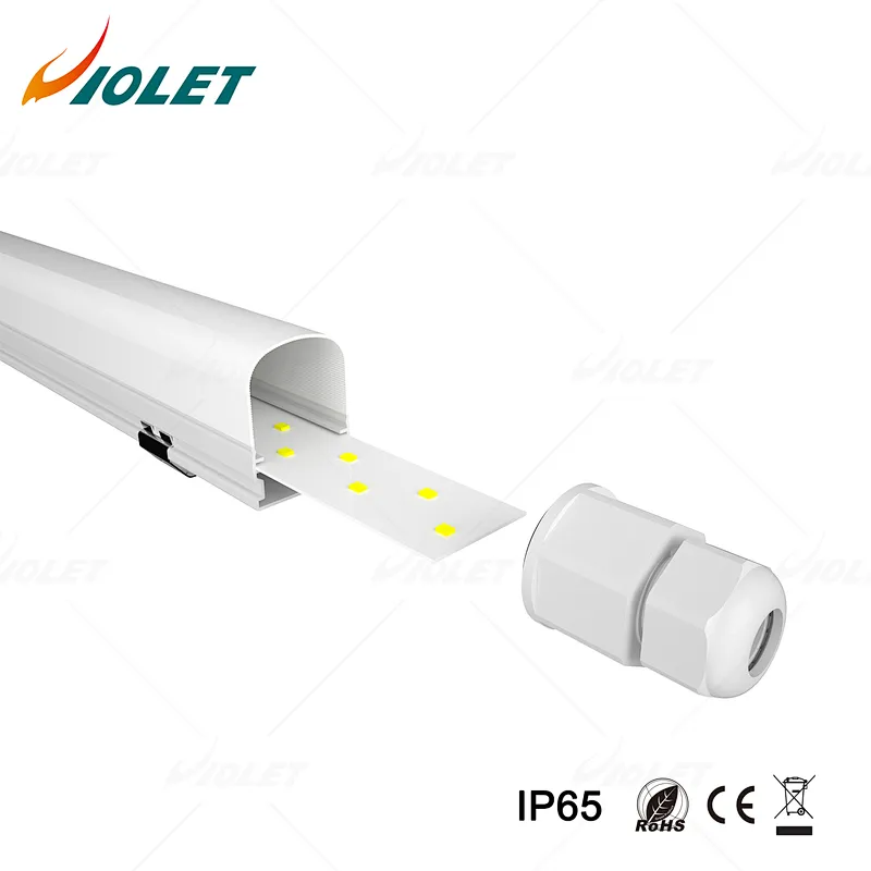 Tri Proof Linear Batten LED Light Straight Tube Fit for Meeting Room IP65 IK08