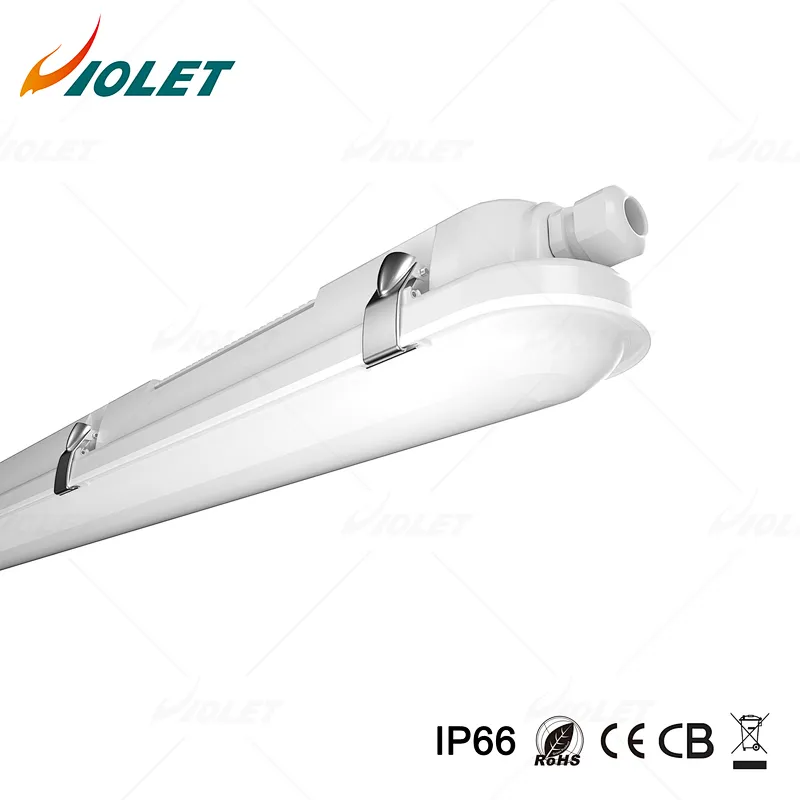 IP66 IK08 Tri Proof LED Batten Light with PC Housing Fit for Warehouse Supermarket