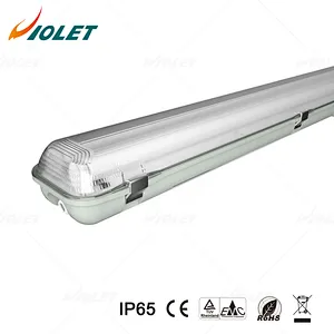 IP65 Waterproof Linear Light Transparent Cover 47W/52W 1200MM/1500MM Single Twin LED Tube Lighting Fixtures