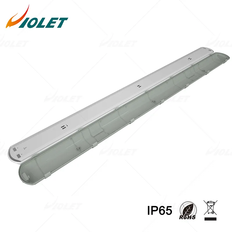 Industrial T8 LED Tube Light Fit for Warehouse Tunnel IP65 IK08 Waterproof Batten