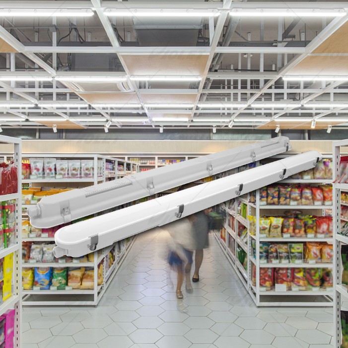 IP66 IK08 Tri Proof LED Batten Light with PC Housing Fit for Warehouse Supermarket IP66 IK08 Tri Proof LED Batten Light with PC Housing Fit for Warehouse Supermarket