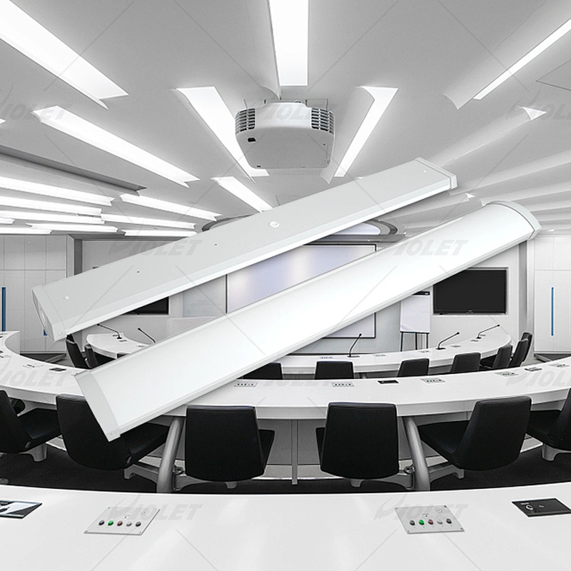 IP40 LED Linear Batten Light for Meeting Room 3 End Wiring Easy to Install