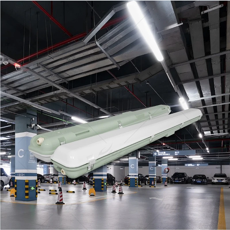 IP65 IK08 Waterproof LED Batten Light for Underground Parking Lot Vapor Tight