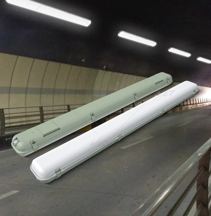 IP65 IK08 Tri Proof LED Light Fit Outdoor Use for Tunnel 2FT/4FT/5FT