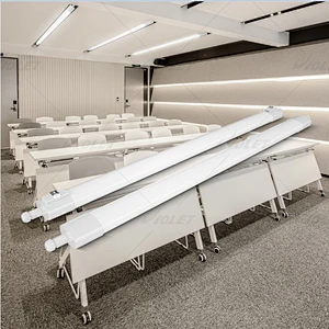 Vapor Tight Batten LED Light with Wide Luminescent Surface for Meeting Room