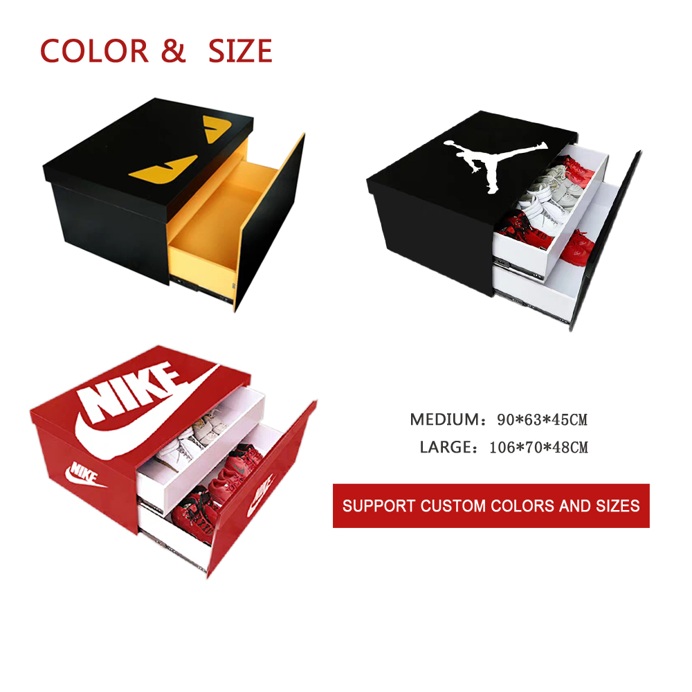 Giant size shoe storage cabinet for commercial & retail. We are a total solutions provider
