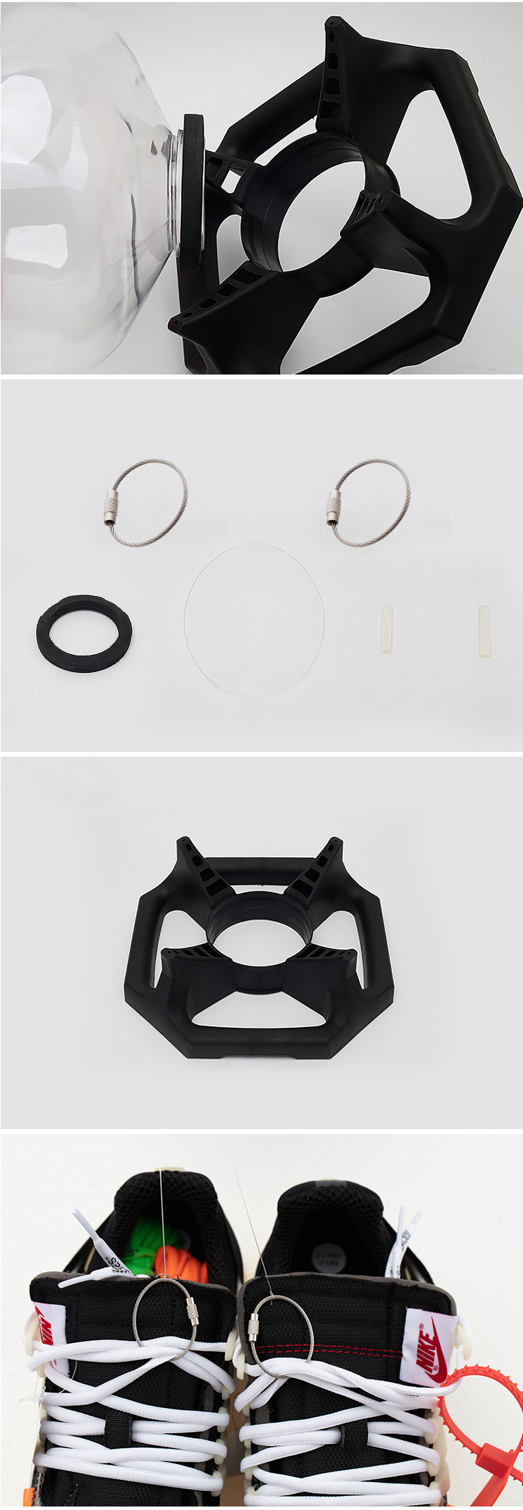Modern high transparent shoe capsule shoe display storage manufacture